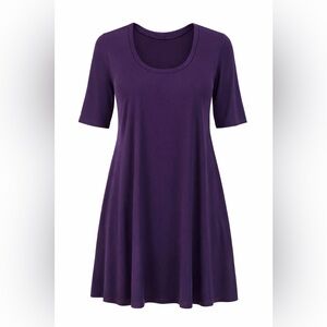 Deep Purple Knee length dress